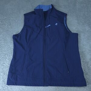 Piper By SmartPak Vest Womens XXL Blue Softshell Fleece Lined Zip Pockets